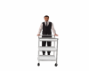 waiter with trolley
