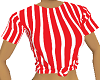 t shirt F stripped red
