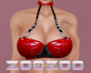 Scarlet Red Leather top