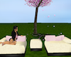 Cream & Pink Couch set!!