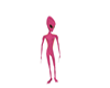 pink dancing alien