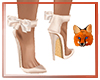Cream Pumps With Bows