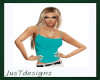 JT Crop Tank Teal 2