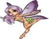 Purple fairy sticker
