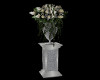 Silver Floral Pedestal