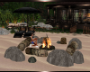 Brown stone Fire Pit