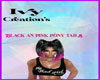 Jules Blk/Pink Ponytails