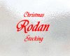 Rodan Christmas Sock