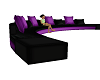 half moon couch purple