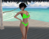 -1m- Green neon bikini