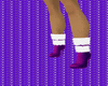 purple santa boots