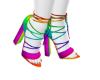 Pride Lace Heel Sandals