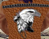 brown eagle vest