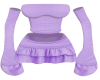Leslie 2Pc Purple Dress