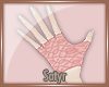 Pink Lace Gloves