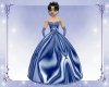 Winter Blue Satin B/gown