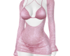 Pink Vel Dress ð