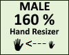 Hand Scaler 160% Male