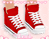 ❥ red converse