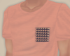 Studded Tee in Salmon