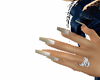 long nails Pearl color