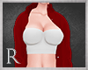 R. Red Boyfriend Blouse