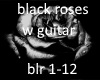black roses with guitar