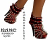 KANE SPIKED HEELS RED
