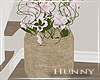 H. Flower Basket Decor