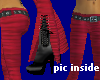 ! Red pant & boots SEXY