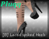 [B] Laced spiked Heels