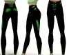 ~Y Green Leather Pants