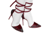 EEE Joy Pumps Burgundy