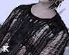 black ripped sweater