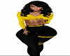 Yellow Black outfit ,F,
