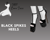 Black Spikes Heels
