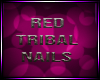 *DJD* Red Tribal Nails