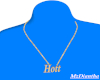 Hott gold name necklace