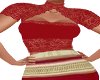 Eileen Red Lace Top