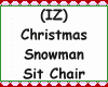 Snowman Sit On Chair
