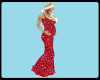 red glitter gown 