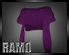 Add on sweater purple