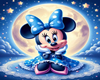 Bed Mini Maus Blue