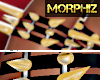 M - Gold Garter Spikes