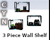 3 Piece Wall Shelf w/Dec