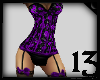 13 Floral Corset Purple