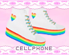 rainbow sneakers ❤