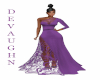 SOLI  PURPLE LACE GOWN