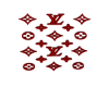 Dark Red LV Wall-Art