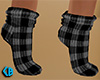 Gray Socks Plaid Short F